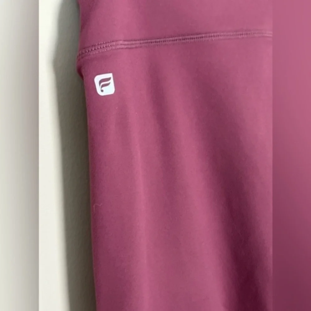 Fabletics Mauve Embroidered Cut Out Leggings medium